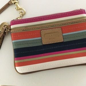 Coach zip wristlet